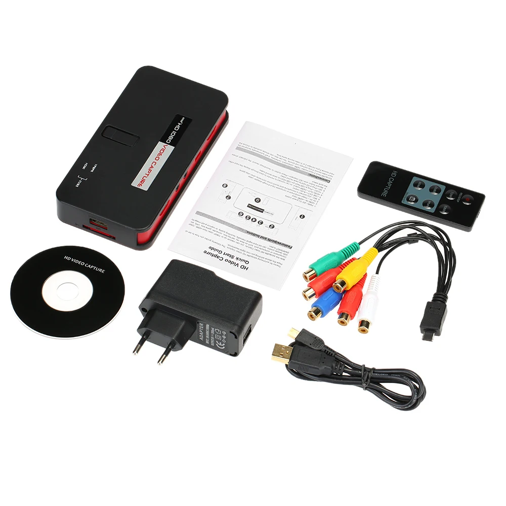 HD Capture all in one, convert HDMI/YPbPr directly into U-Driver, TF Card, HDMI, no pc need for game box,PS4 1080P edit software