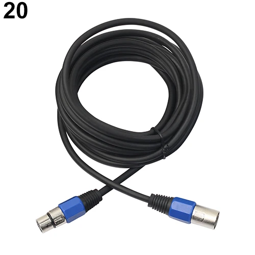 XLR штекер Женский 3 pin микрофон экранированный микрофонный кабель аудио удлинитель шик