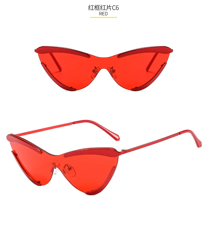 Autumn and winter sunglasses Europe and the United States modern retro satin cat eyes men and women street shooting sun glasses