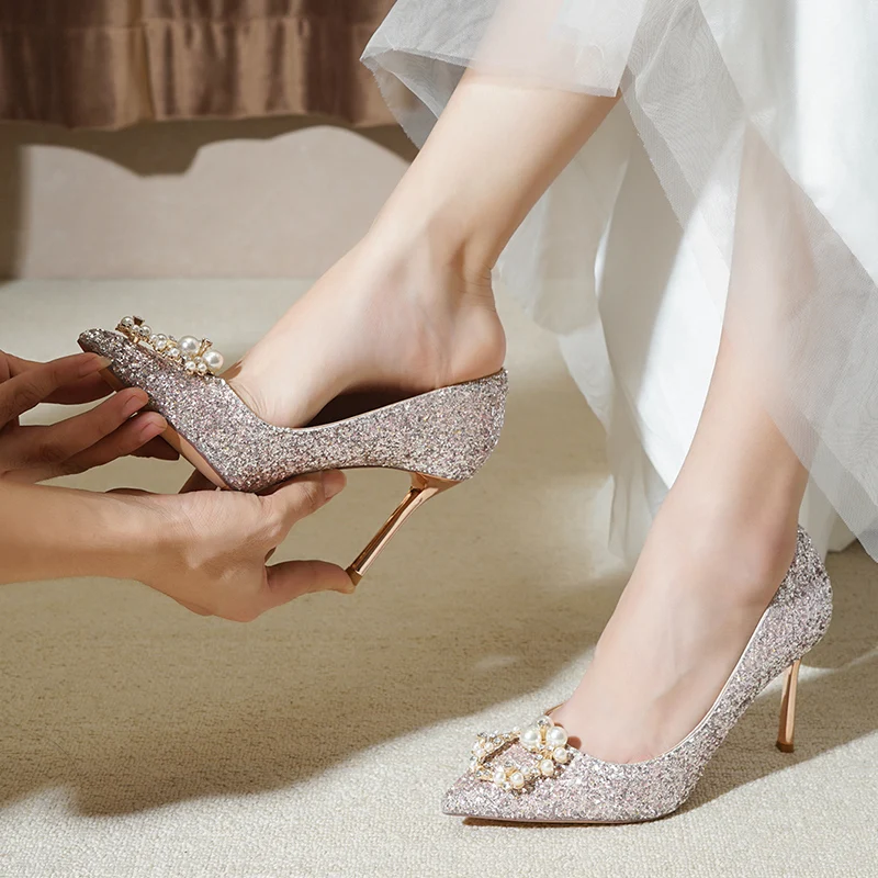 winter bride shoes