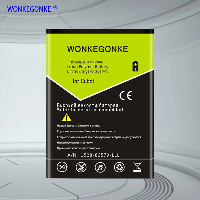 Аккумулятор WONKEGONKE для Cubot J3 pro R11 C5 Nova X18 Manito Rainbow Note plus NOTE S X15 MAX C11 | Мобильные