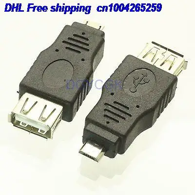 DHL 200 шт. адаптер USB-A гнездо для Micro USB-B штекер 5PIN для преобразователя 22-ct