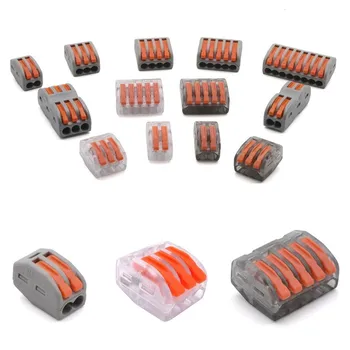 

50 Pieces Mini Fast Universal Compact Car Photovoltaic Solar Butt Wire Wiring Connector Conductor Terminal Block