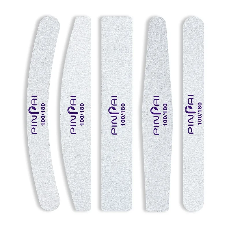 Nail file set PinPai 100/180 г. Набор пилок для ногтей для маникюра, педикюра, буферный блок для маникюра, Типсы для дизайна ногтей, УФ-гель, полировальная пилка, двусторонний набор инструментов для ногтей - Цвет: Nail file set