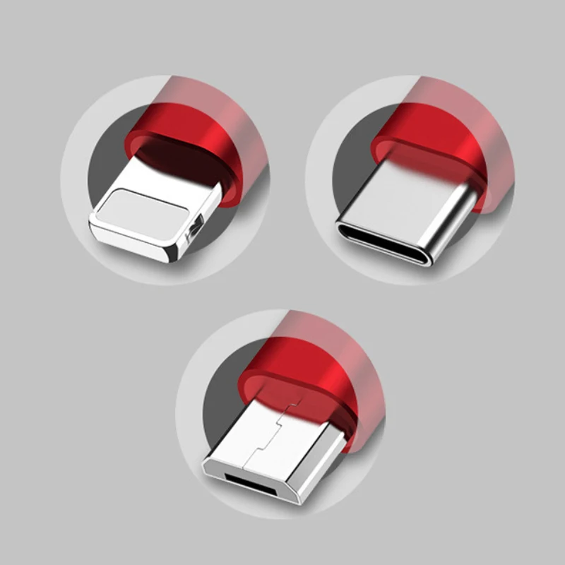 3 в 1 Micro USB для type-C Lightning Combo Мужской Выдвижной кабель для зарядки данных для всех смартфонов