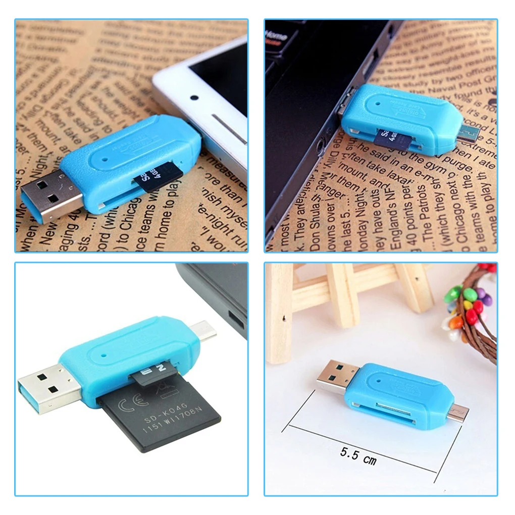 Cellphone Camera SD TF Mini SD SDHC Memory Card Micro USB USB 2.0 OTG Card Reader Adapter