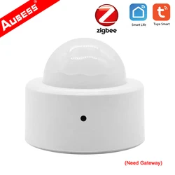 Zigbee 3.0 Tuya Mini capteur de mouvement humain intelligent PIR, vie intelligente, sécurité à domicile, connexion sans fil, lumière 