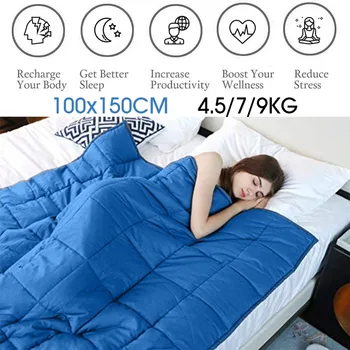 

4.5/7/9Kg Weighted Blanket Adult Full Queen Size Cotton Cover Heavy Blanket Reduce Anxiety Quilt for Bed Sofa Winter Comforter