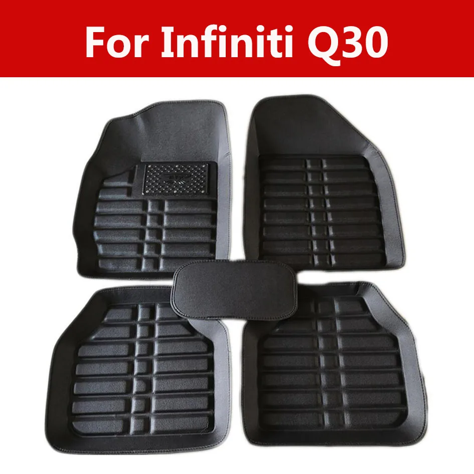 Car Leather Floor Mats Full Front And Rear Cover Carpet For Infiniti