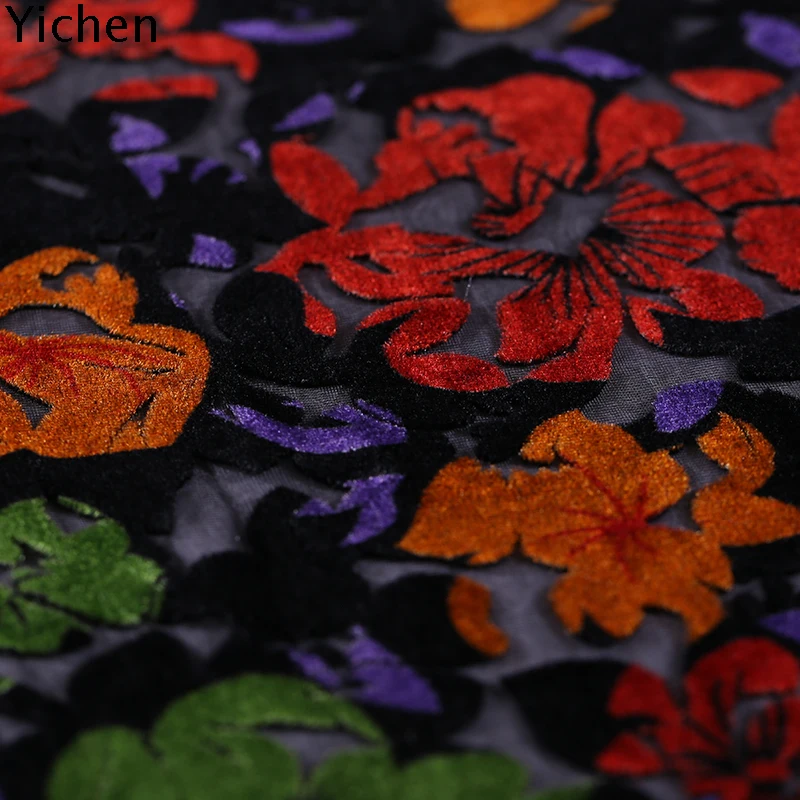 114 см* 50 см выгоревшая бархатная ткань тутового шелка бархатная одежда Cheongsam юбка подкладка Жженый бархат