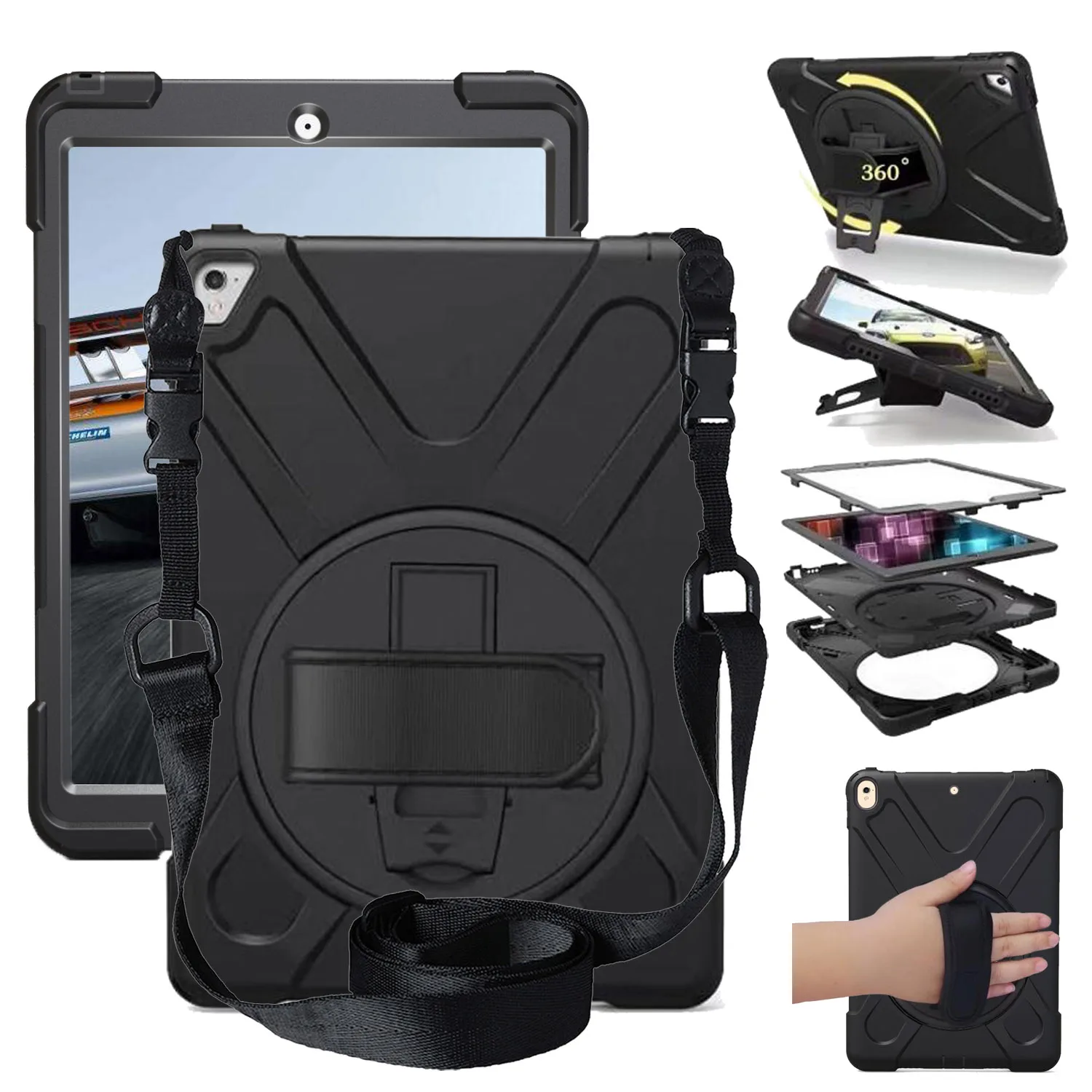 Cover For iPad Pro 9.7 inch A1673,A1674,A1675 Tablet Case, Kids Safe