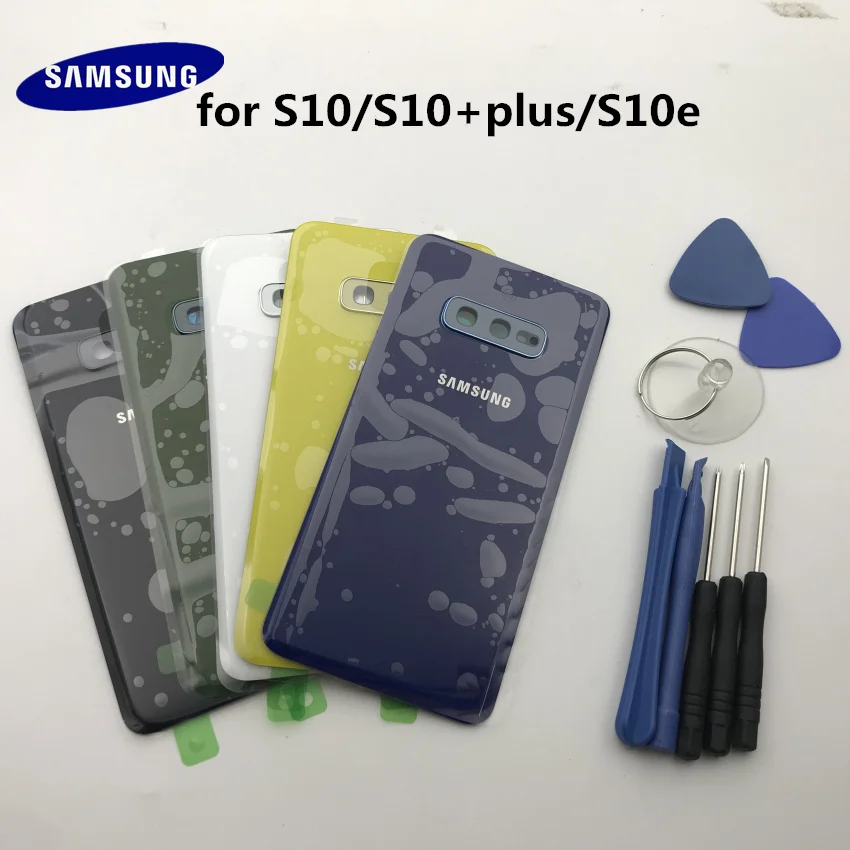 Оригинальная задняя панель Samsung Galaxy S10e G973 S10 G970 plus G975 крышка из стекла для задней