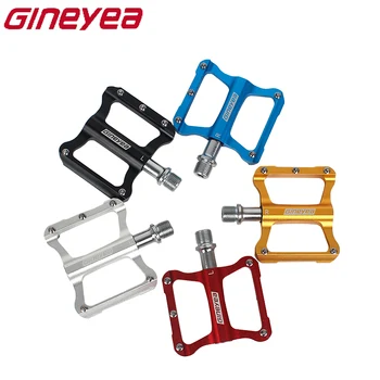 

Gineyea MTB Bike Pedals Aluminum Alloy K349J Mountain Bicycle Bearing Pedal Parts folding bicycle antiskid pedal