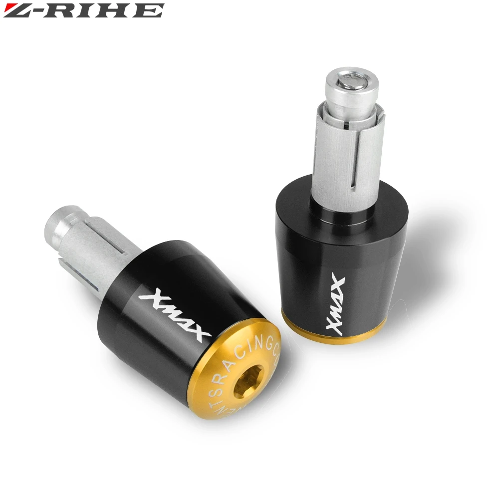 Аксессуары для мотоциклов XMAX 7/" 22 мм рукоятки «Грипсы» Торцевая Крышка для Yamaha xmax 125 250 300 400 X MAX