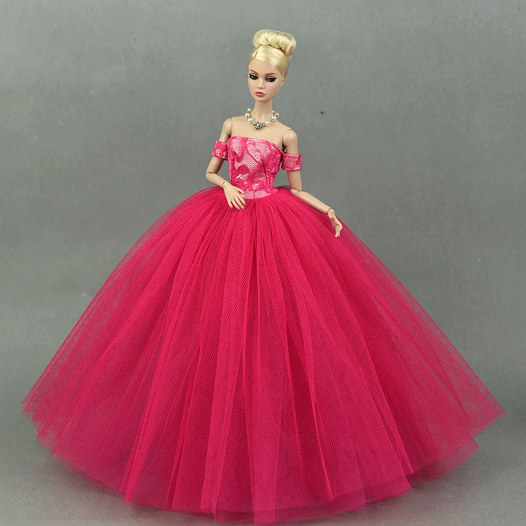 rose dress for barbie