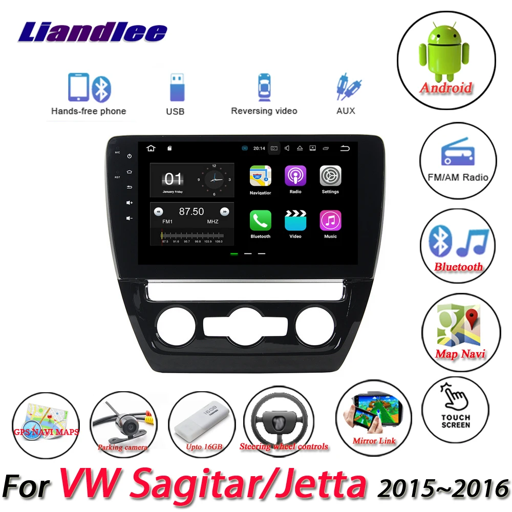 

Автомобильная система Android для VW Sagitar/Jetta 2015 2016, радио, мультимедиа, USB, GPS, Wi-Fi, навигация, HD стерео экран