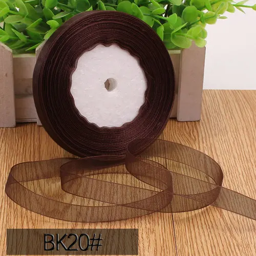 Elegant 45m Organza Satin Ribbon Roll for DIY Crafting and Gift Decoration