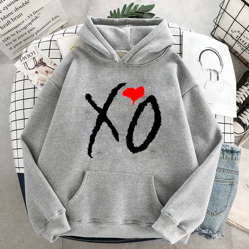 

Hoody The Weeknd XO Print New Autumn Warm Man Women Hoodies Big Size Harajuku Men Sweatshirt Street Fashion Punk Mens Pullover