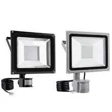 144 светодиодный светильник с датчиком движения, прожектор, светильник IP65, водонепроницаемый, уличный Точечный светильник, ландшафтный, экологичный, отельный светильник, 300*284*59 мм