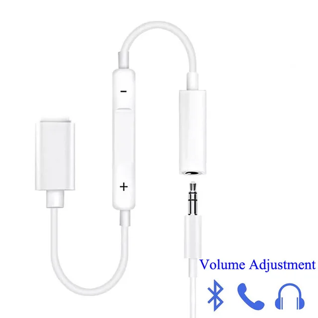 Bluetooth-адаптер Lightning до 3,5 мм разъем для наушников аудио разветвитель AUX вызова слушать музыку конвертер кабель для iPhone 7 8 X плюс
