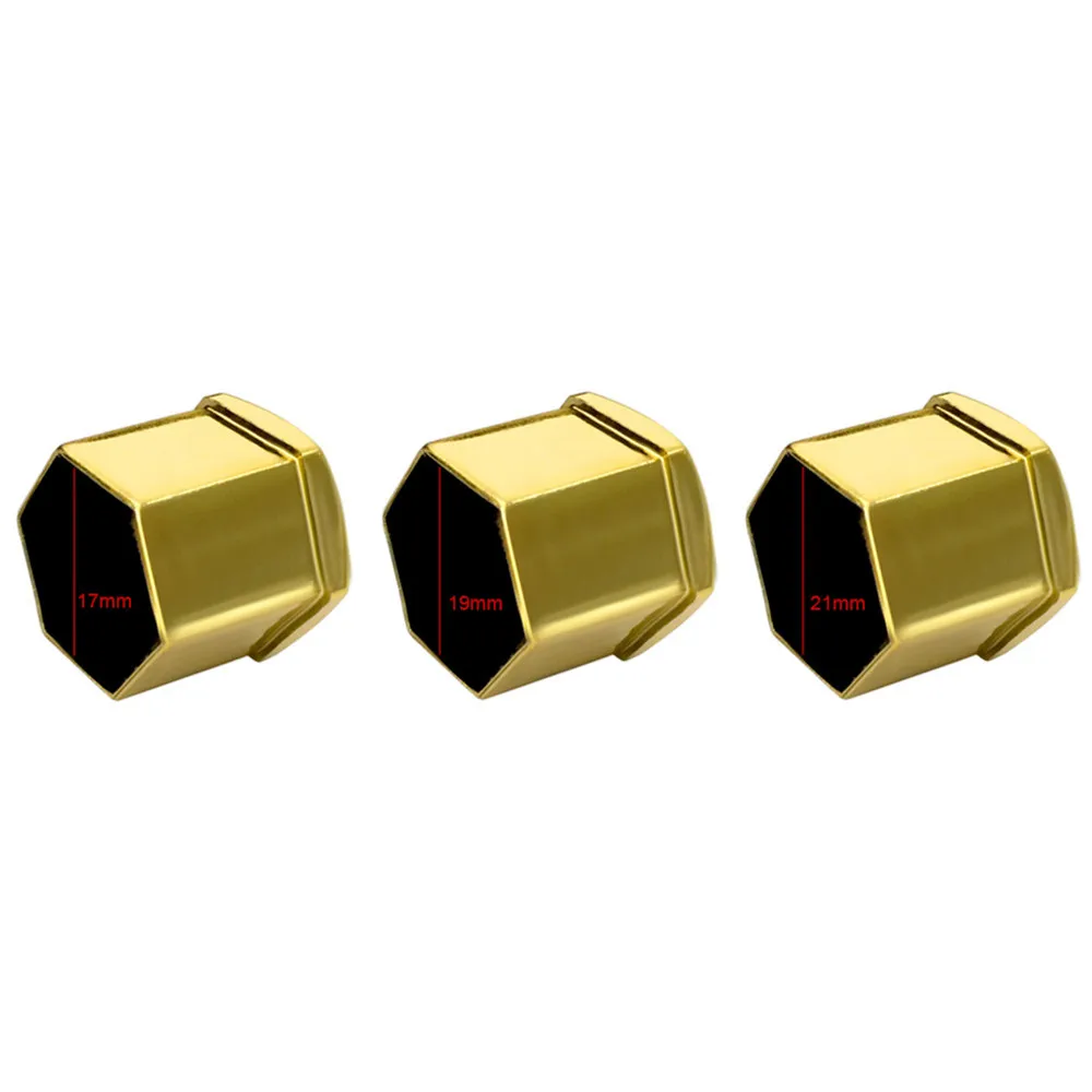 Wheel Nut Caps Wheel Nut Covers 17 19 21 mm 20PCS Car Wheel Nut Caps Protection Covers Caps Anti-Rust Auto Hub Screw Cover Car Tyre Nut Bolt Exterior Decoration