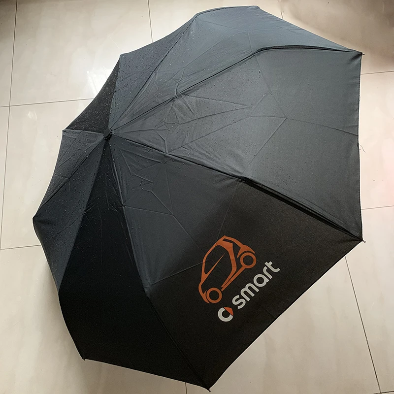 

Black Wind Resistant Folding Automatic Umbrella For Smart Fortwo Forfour 453 451 450 Roadster Crossblade City City-Coupe Cabrio