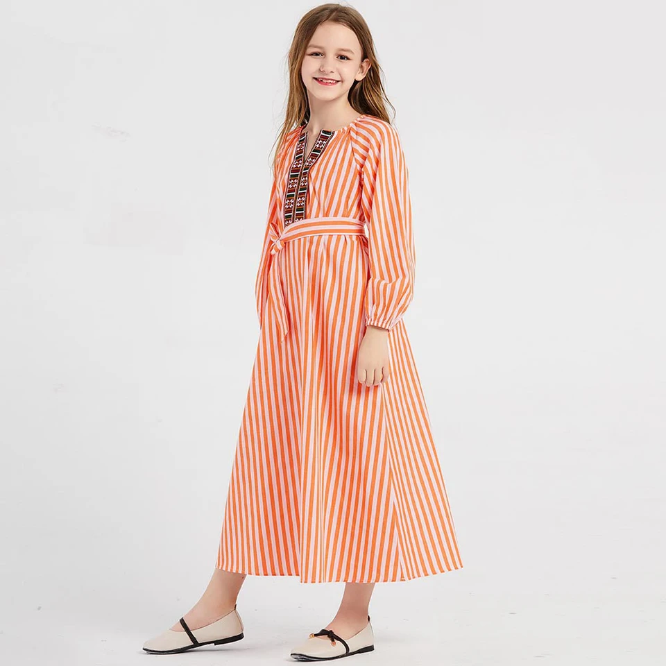 long sleeve maxi dress for girls