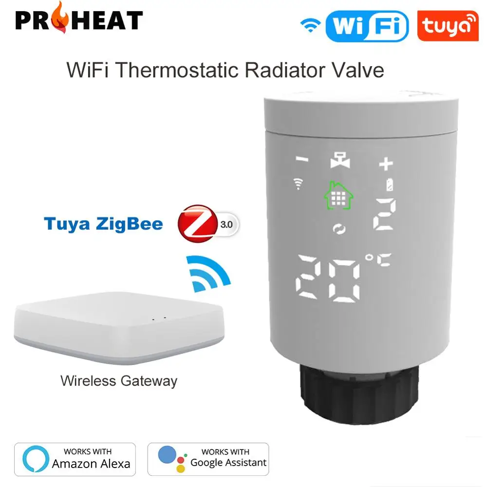 Household ABS Actuator Valve Programmable WiFi Thermal Temperature Control Radiator Household ABS Actuator Valve Programmable WiFi Thermal Temperature Control Radiator