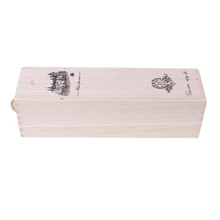 High-Quality Custom-Made Pine Wood Red Wine Carrier Gift Packing Box