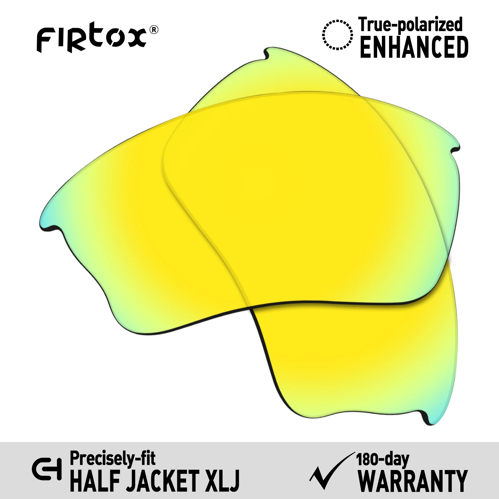 Firtox True UV400 Polarized Lenses Replacement for-Oakley Half Jacket XLJ Sunglasses (Compatiable Lens Only) - Multiple Colors