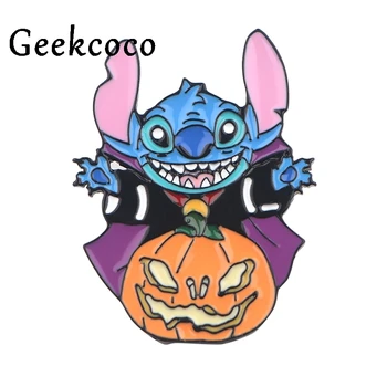 

10pcs/lot Cartoon pumpkin Halloween Pins Medal Brooches For Women Men Shirt Hat Clothes Backpack Decoration Badge Jewelry J0701