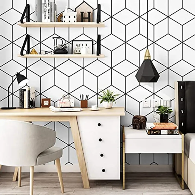 Black And White Self Adhesive Contact Paper Vinyl Circle Peel And Stick  Wallpaper Removal Waterproof For Drawer Home Decor - Wallpapers - AliExpress