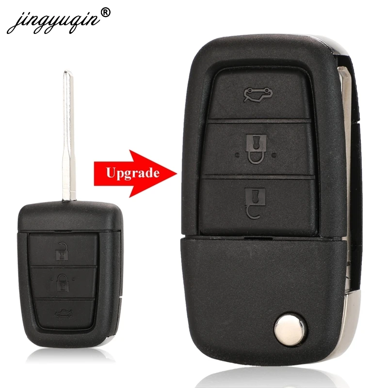 Jingyuqin modifié clé à distance porte-clé coque pour Chevrolet Caprice pour Holden Commodore VE avec 3 + clé panique 4 boutons