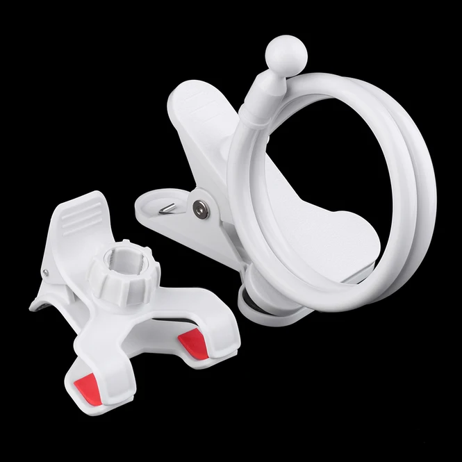 White 360 Вращающаяся Гибкая длинная рука подставка-держатель для сотового телефона ленивая кровать Настольный планшет кронштейн для селфи для iphone samsung huawei - Цвет: White