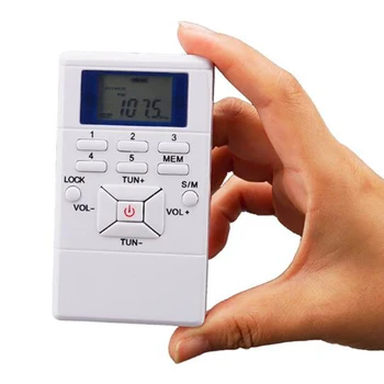 

Portable FM Radio Music Player Digital Mini Radio Multifunctional Portable Stereo FM Radio Conference receiver RD.102