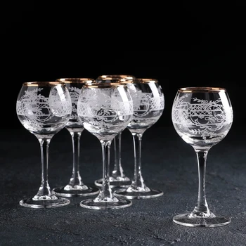 

Set of glasses for liqueur with engraving and layering "Assol", 65 ml, 6 pcs
