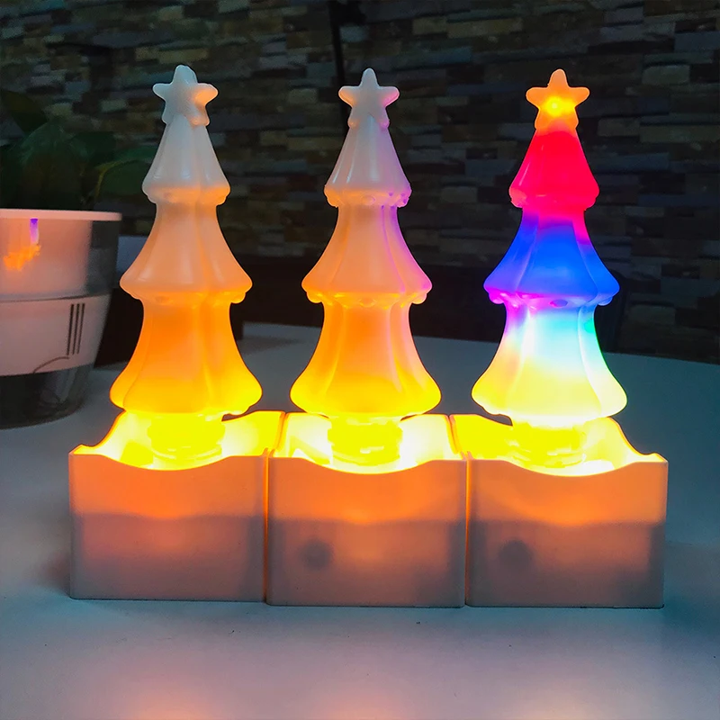 LWARML новый ультра-яркий Led Рождественская елка соль лампа ночник красочный