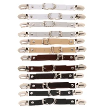 6 пар Женская искусственная кожа на ногу ремень-подвязка Пояс для чулок для бедра-высокие чулки аксессуары для платья