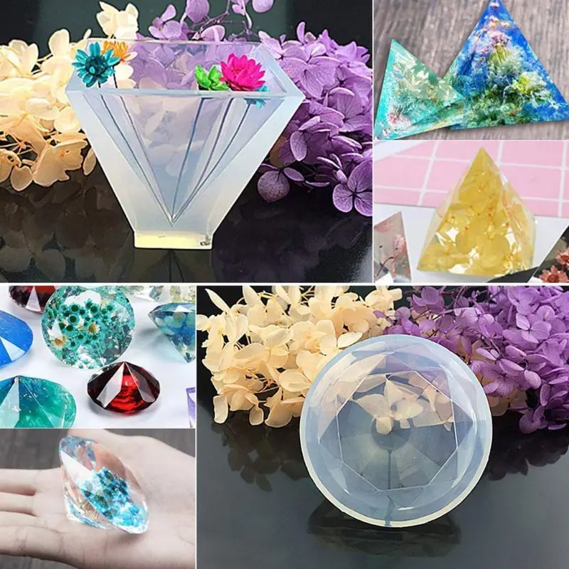 1 компл. Большой прозрачный DIY силиконовые формы для смолы мыло воск