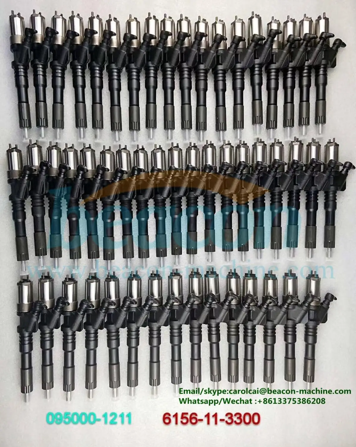 Дизельное топливо common rail Инжектор 095000-1211 6156-11-3300 для komatsu PC400-7 PC400-8