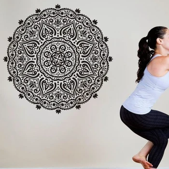 

Yoga Club Wall Sticker Decal Pattern Body-building Posters Vinyl Wall Decals Home Decoration Decor Mural Yoga Sticker