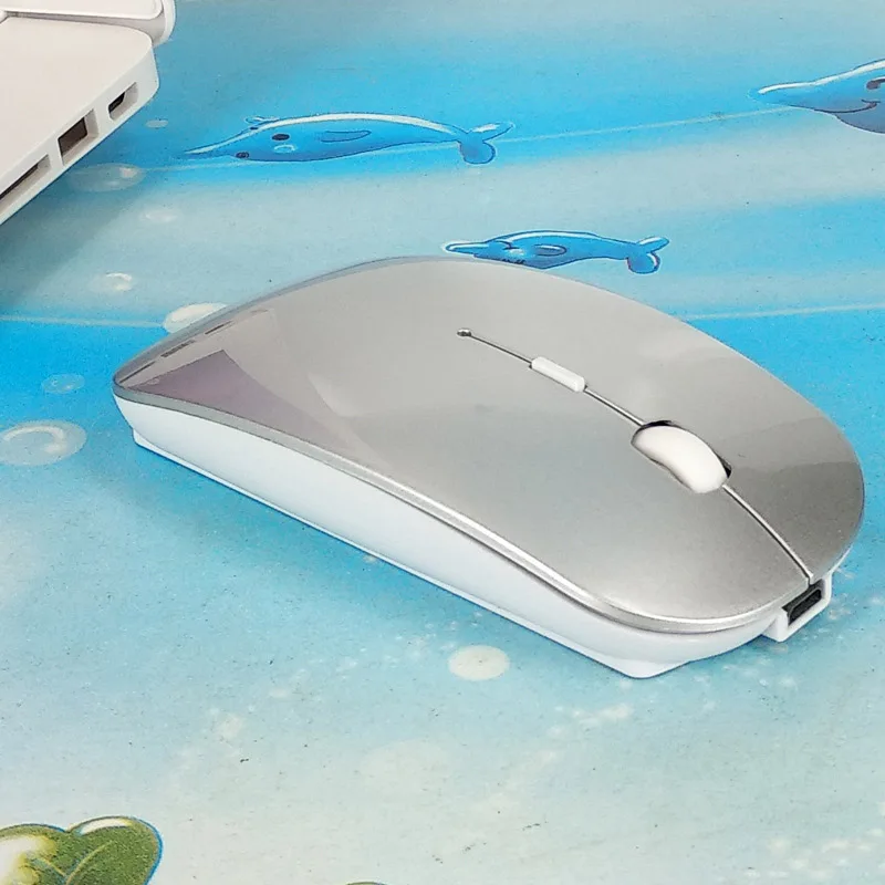 Mobile Wireless Bluetooth Mouse Rechargeable Adjustable DPI Computer Mice for Notebook PC Laptop OC-shipping