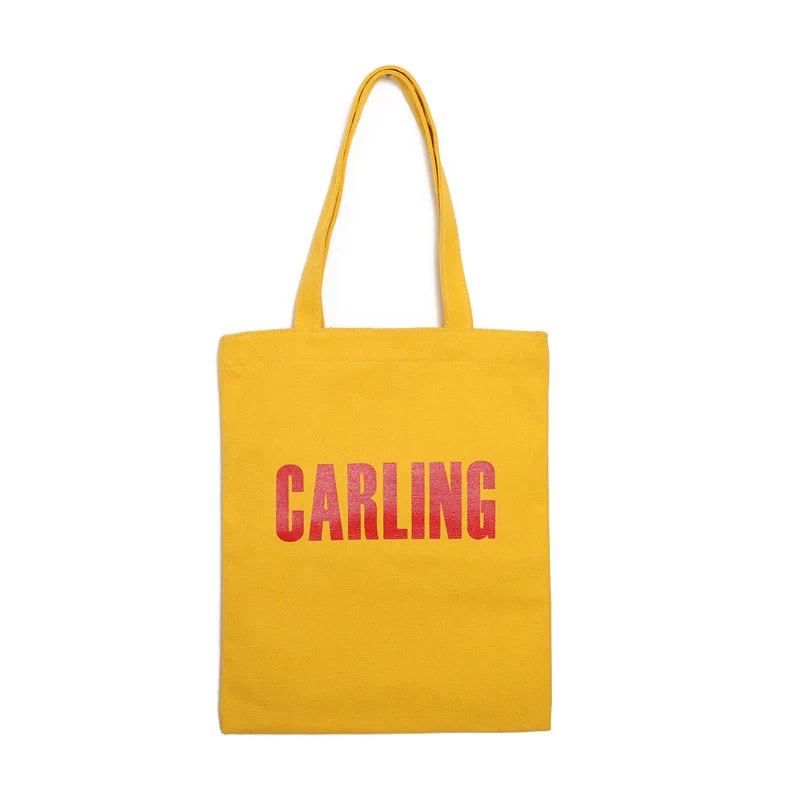 

Hipster Canvas Lettered Cloth Bag Single-shoulder Canvas Bag Korean-style New Style Versatile Simple Students Casual Handbag Bag