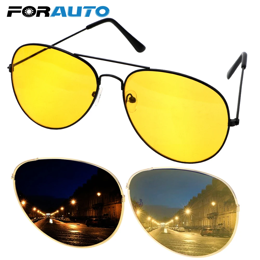 

FORAUTO Car Night Vision Driver Goggles Polarized Driving Glasses Anti-glare Polarizer Sunglasses Copper Alloy Eyewear