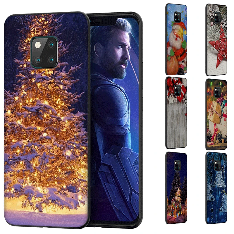 Силиконовый чехол для телефона Huawei Honor P8 P9 P10 P20 P30 Lite Pro P Smart Z 2018 2019 Рождественская