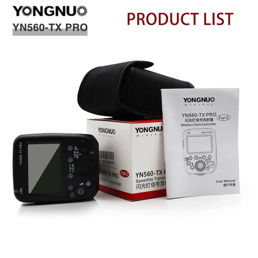 YONGNUO YN560-TX II YN560TX II YN560-TX Pro беспроводной ручной вспышка передатчик триггер для YN200 YN560 IV для камеры Canon EOS