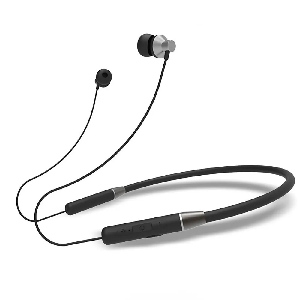 Lenovo HE05 Bluetooth 5,0 Беспроводные наушники с шейным ободком стильные наушники-вкладыши 12 часов рабочего времени для всех смартфонов - Цвет: Черный