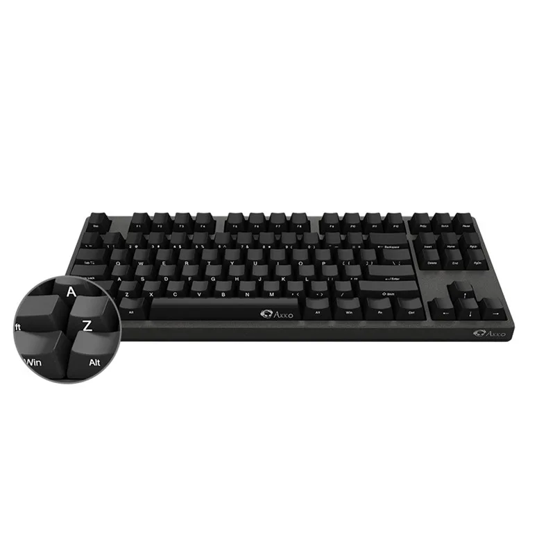 AKKO 3087 Gaming Mechanical Keyboard Cherry Switch Side Carved Letter USB Type-C Wired Computer Game with PBT keycap