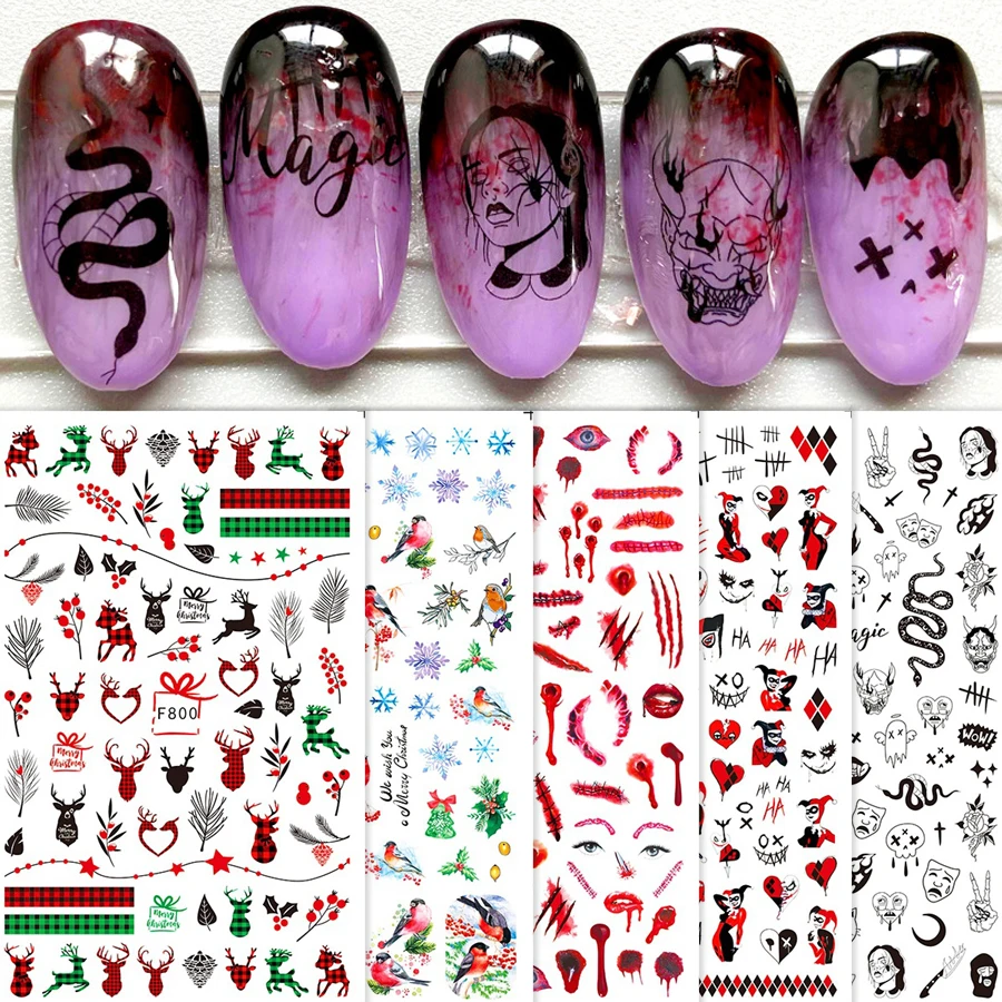 

2PCS Adhesive 3D Nail Art Decorations Sticker Flower Butterfly Decals Press On Nails Stickers Manicure Nail Equipment Supplies