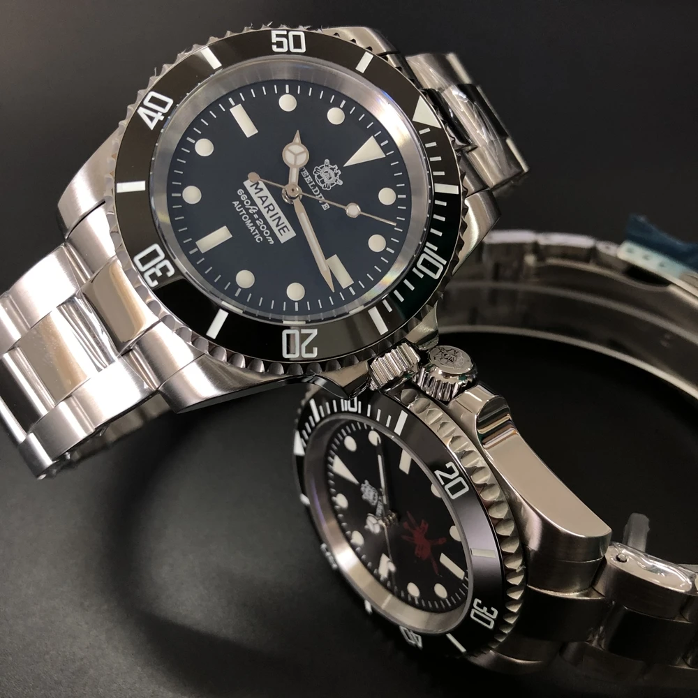 Часы STEELDIVE мужские спортивные автоматические механические водонепроницаемые до